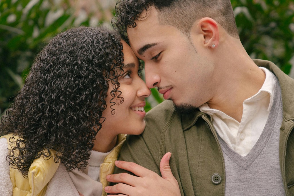 Couple sharing a meaningful moment together